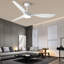 (Ensemble de 2) Ventilateur de plafond à hélice à DEL de 52 po avec télécommande-866277773
