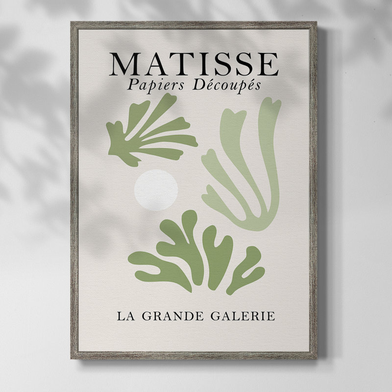 Matisse CCL XXXV, reproduction d'art encadrée - bois massif, H 11 po x l 9 po