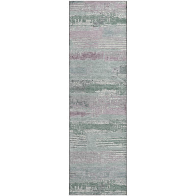 Premium Machine Washable Slesnick AMF1665 Stripes Rug