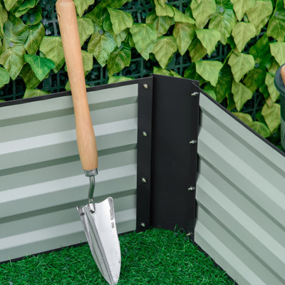 Evelin Metal Rectangular Raised Garden Bed