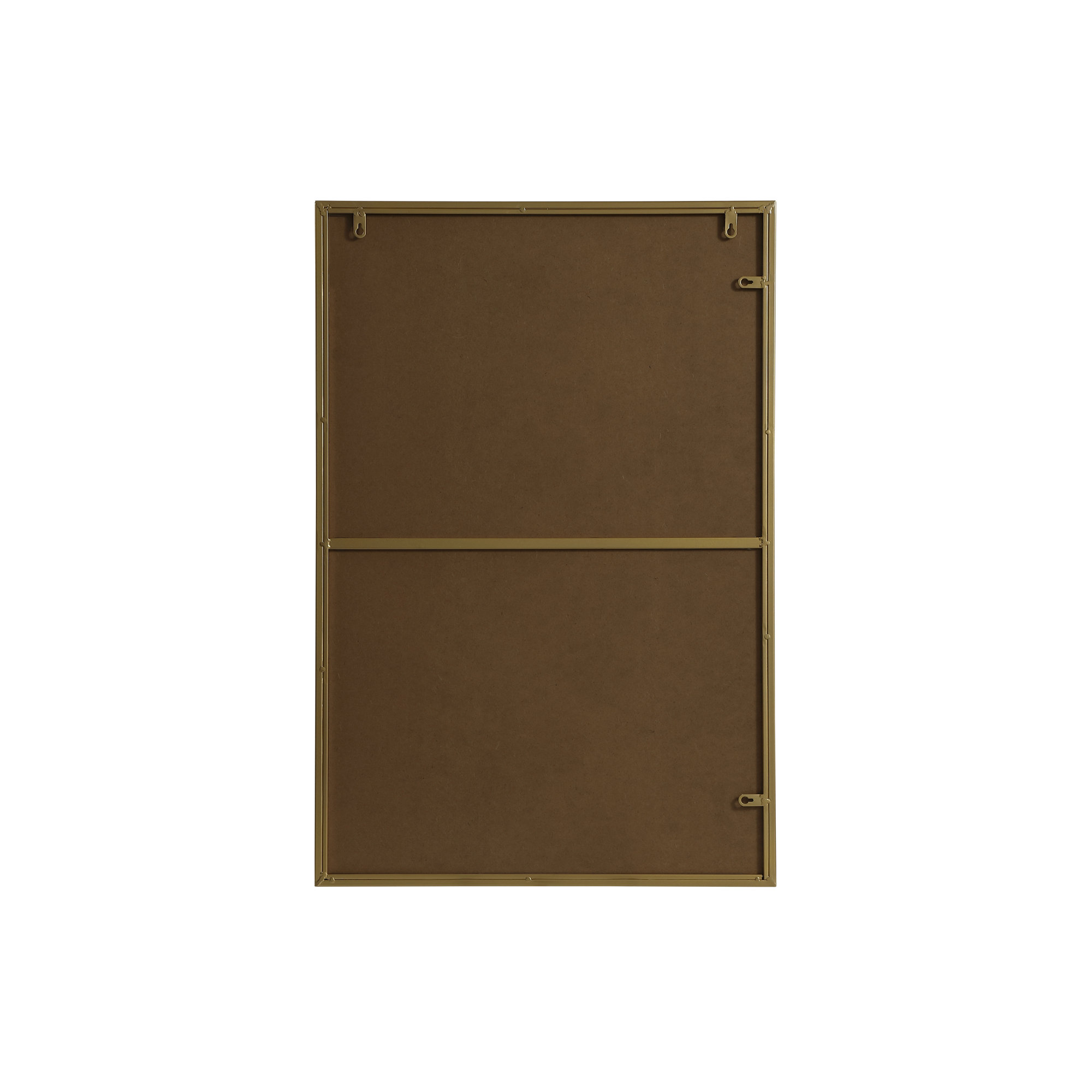 Sabine Metal Rectangle Wall Mirror, Brass, 36" x 24"