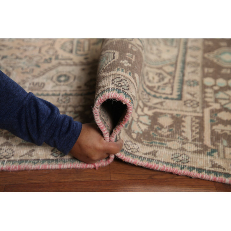 Distressed Geometric Traditional Area Rug 6x10