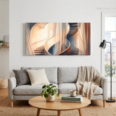 Spiral Staircase Canvas Wall Art Oil Painting Print Set Of 1