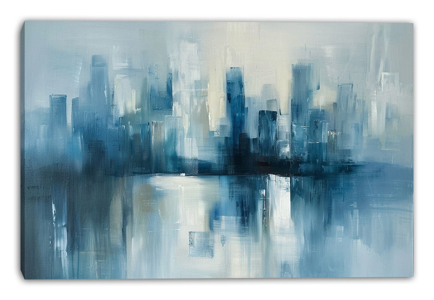 Highland Dunes Layered Coastal Skyline Wrapped Canvas Wall Art | Wayfair