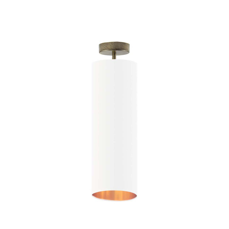 Ashpreet 1 - Light Single Pendant, White, Gold