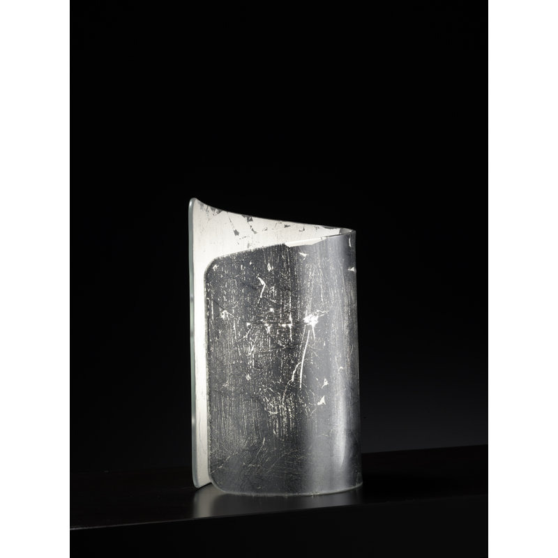 Papiro Glass Novelty Lamp, Silver, Light Grey