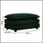 Canapé modulaire rembourré 4 pièces avec causeuse 2 places et 2 repose-pieds pour un confort et un style polyvalents-189351977-189352146