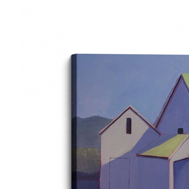 «Blue Heather and Green» par Carol Young, reproduction d'art sur toile, H 20 po x l 30 po