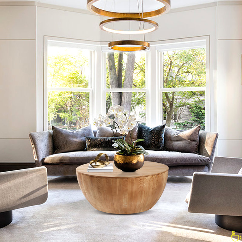 Table basse en forme de seau