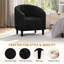 Fauteuil demi-tonneau en velours 70,612 cm de largeur Robeon-1119221324