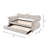 Luxurious Velvet Wood Daybed With Trundle For Ultimate Comfort And Style-487458370-487458375
