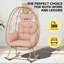 Fauteuils à bascule pliables et fauteuils oscillants, fauteuil à œufs en rotin Pe pour la maison