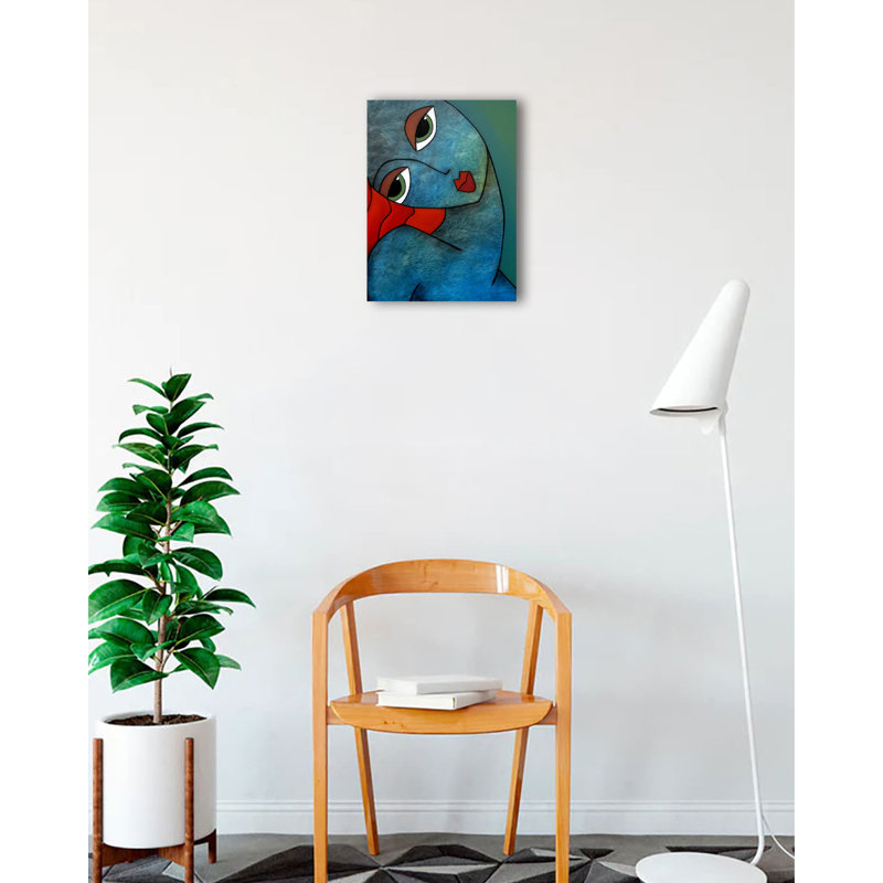«Blue Passion» par Tom Fedro, impression sur toile tendue, H 16 po x l 12 po x P 1,5 po