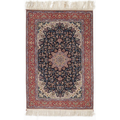 Persian Isfahan One-of-a-Kind 3'5" X 5' Hand Knotted Area Rug