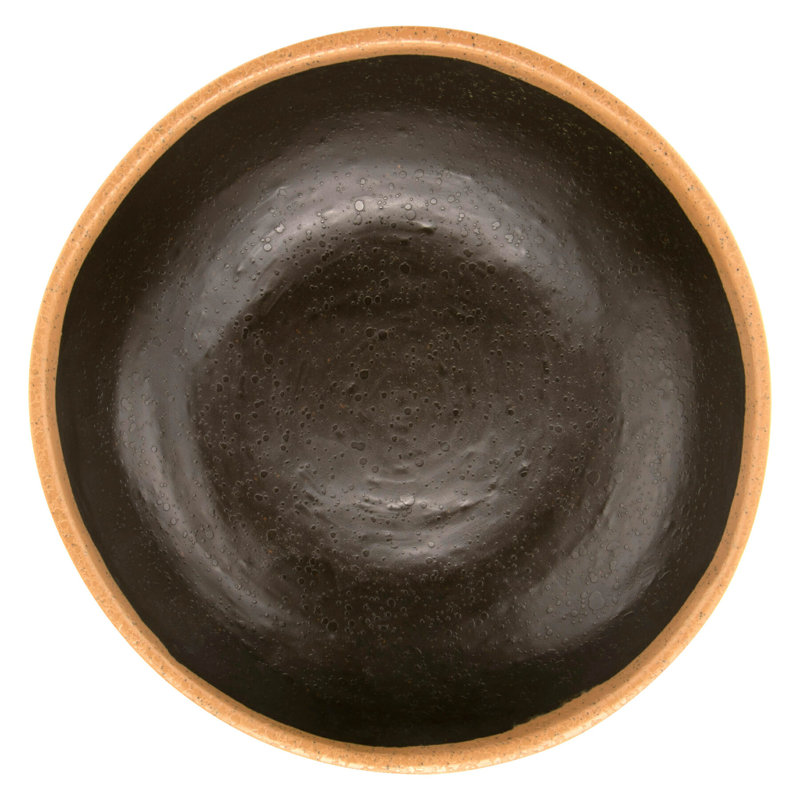 GET Bol à salade / soupe 14 onces en mélamine de style poterie, émaillé, brun (ensemble de 12), Brun