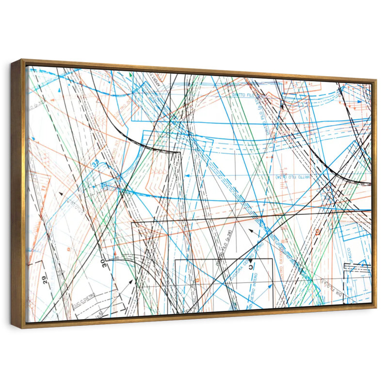Sewing Pattern, Floating Frame Gold, 43" X 29"