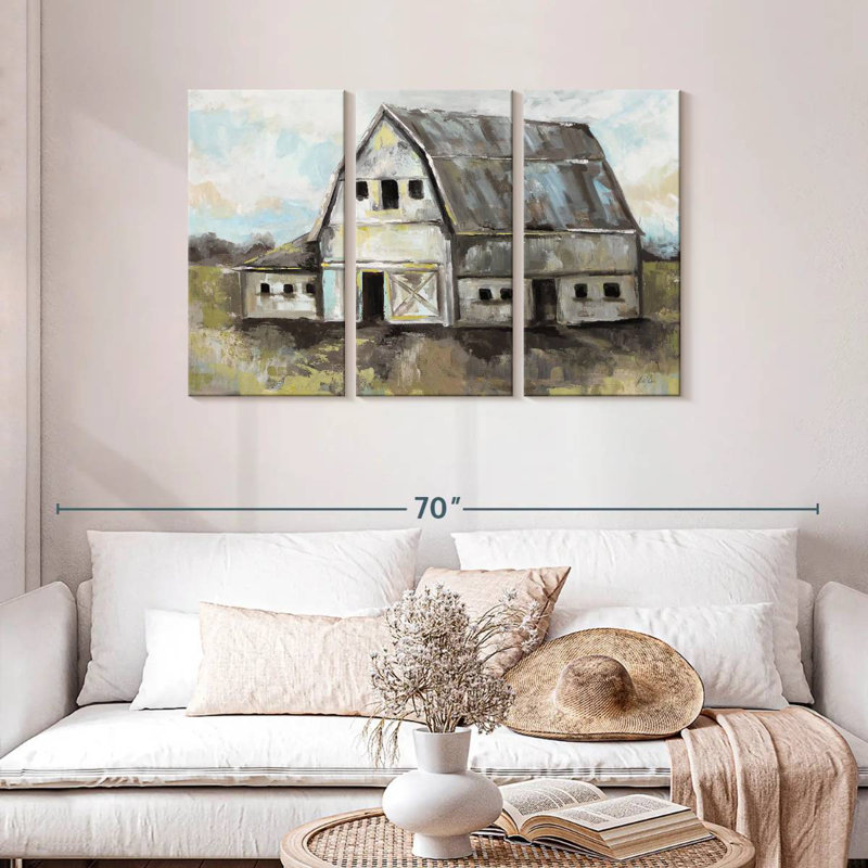 Lilie Tranquil Barn, 28" H x 45" W
