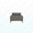 Charcoal Gray Leather Chair