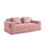 Canapé modulaire à 2 places sans siège, canapé modulaire Cloud avec assise profonde et canapé modulaire moderne à 2 places avec coussins décoratifs-937161551
