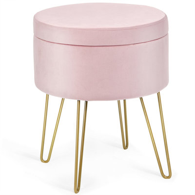 Repose-pieds de rangement rond 15 po Celecia