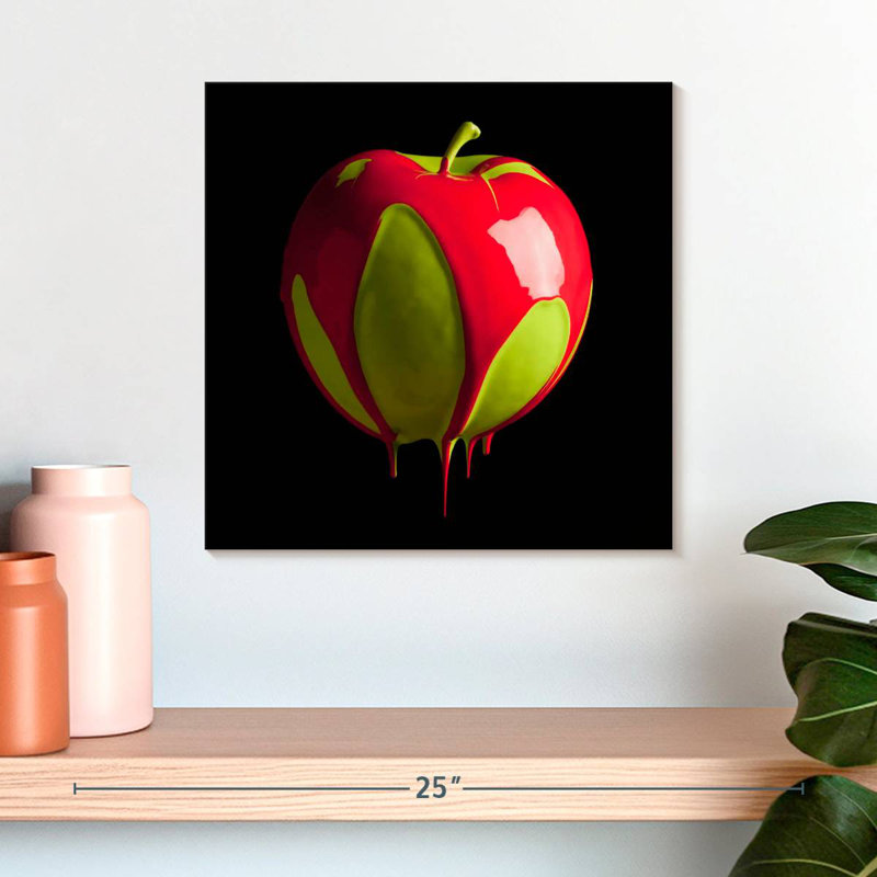 Arney couleur pomme goutte à goutte, H 16 po x l 16 po