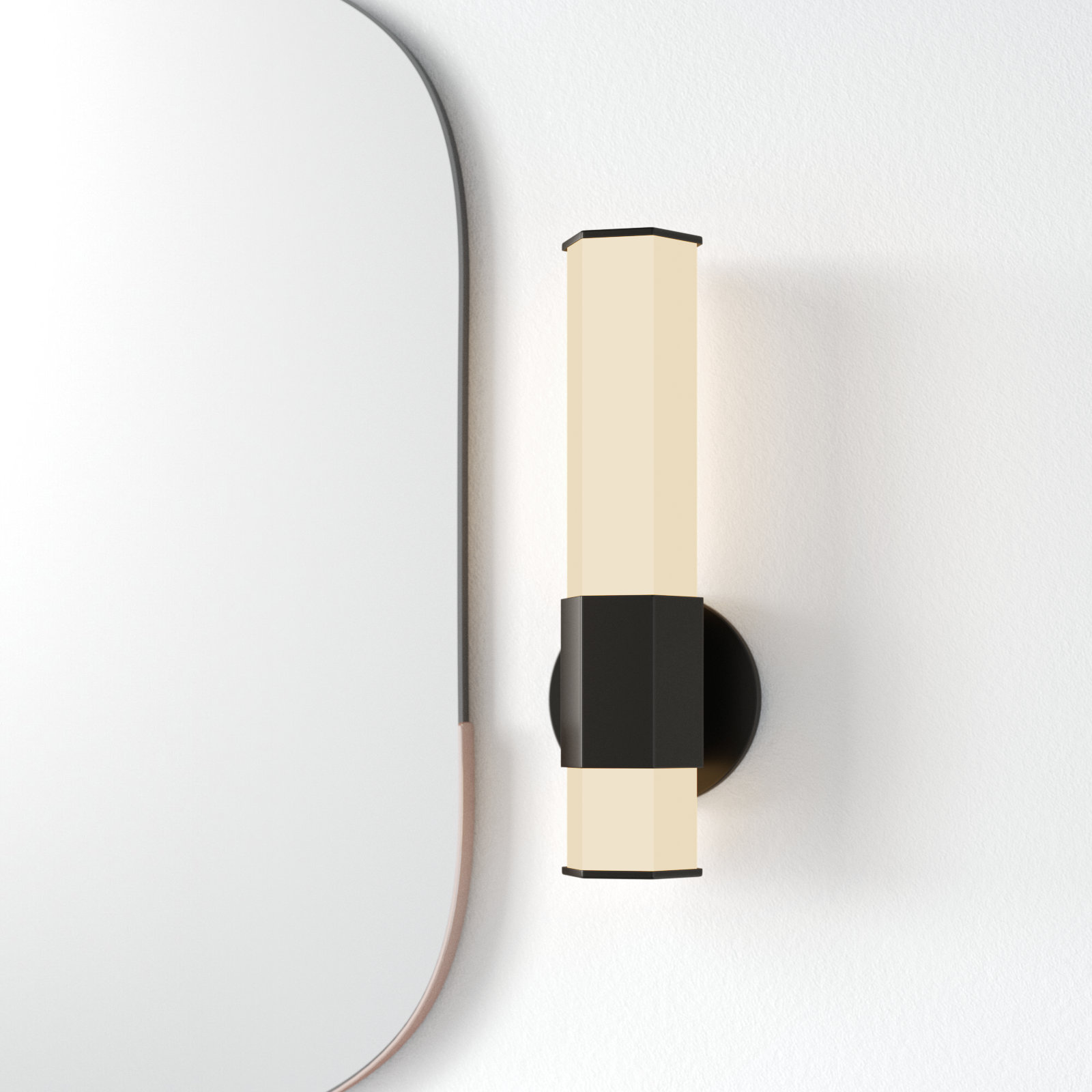 Belden Single Frosted Dimmable LED Bath Sconce