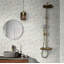 11.6"X11.6" Sparkly Glass And Stone Mosaic Tile