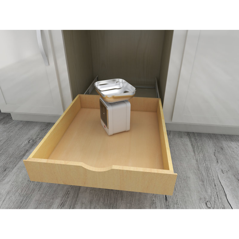 Slide Out Drawer Assembled Soft-Close Drawer Organizer Dovetail Roll-Out Tray Ishneet
