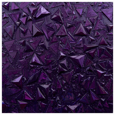 Purple Geometric Triangles Bath Mat
