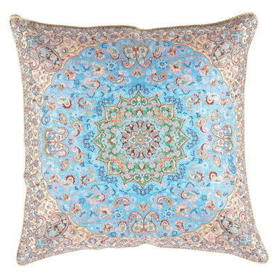 Silk Throw Square Pillow Cover & Insert