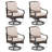 Alyah Swivel Outdoor Patio Dining Chair with Cushion