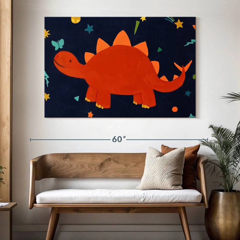 Brampt Starry Dinos I, 34" H x 51" W