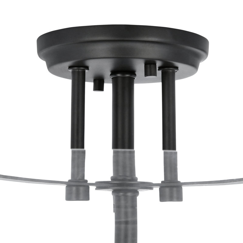 Plafonnier semi-encastré 3 lumières 15,13 po