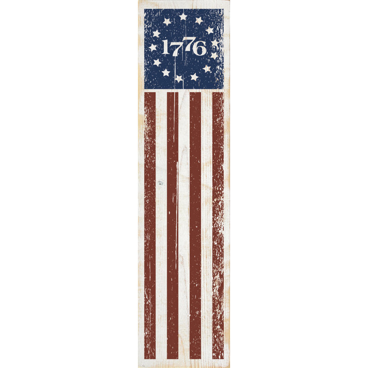 Hanging Porch Flag 1776 (Vertical)