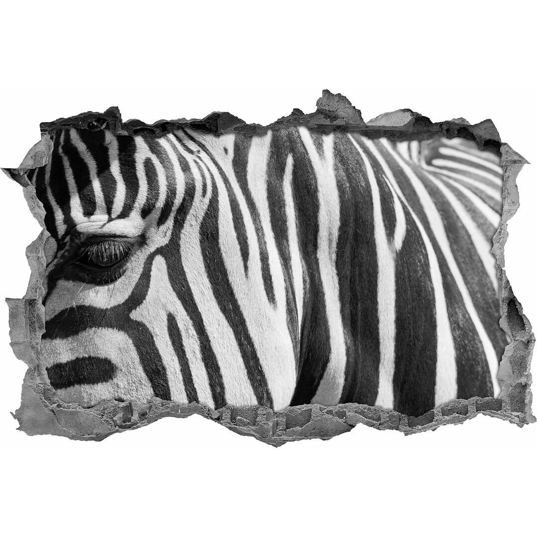 Wandtattoo Schönes Zebra Porträt