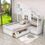 Lit plateforme simple tapissier avec 2 tiroirs et tablette Abrakata-859489388