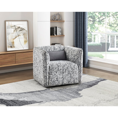 Chaise d'appoint 1 pièce en tissu d'ameublement en jacquard Fancy