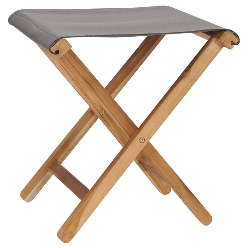 Alkmaar Folding Camping Stool, Grey