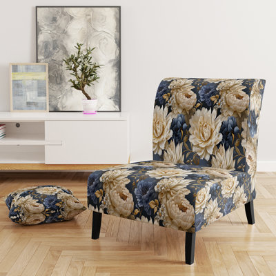 Fauteuil de chambre rembourré Botanical Damask Haven