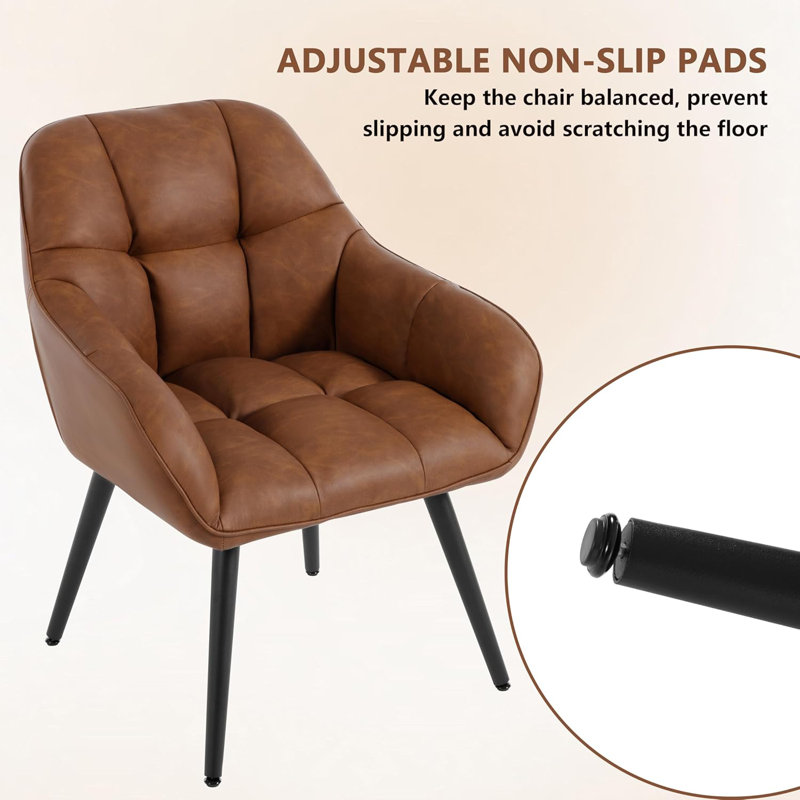 Ellicottville Faux Leather Armchair