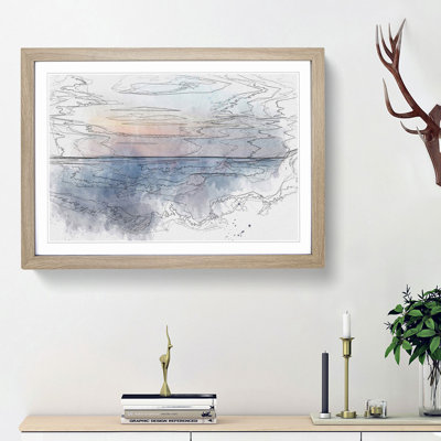 Ocean Wide in Abstract - Picture Frame Graphic Art Print