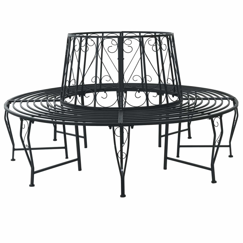 Outdoor Bench, Black