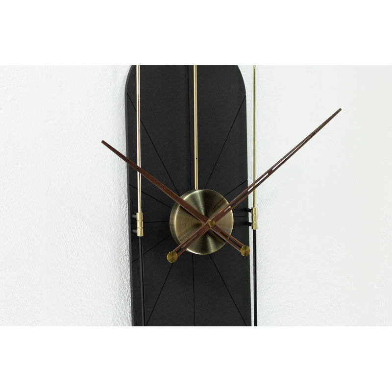 Wood Wall Clock, Black