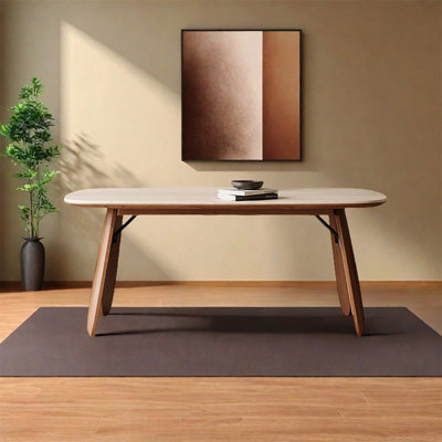 Modern simple rock plate dining table