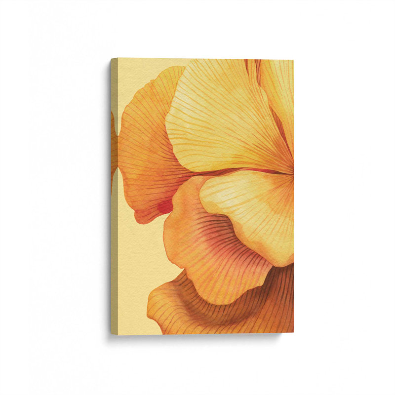 «Sunset Petals I» par Grace Popp, reproduction d'art sur toile, H 12 po x l 8 po