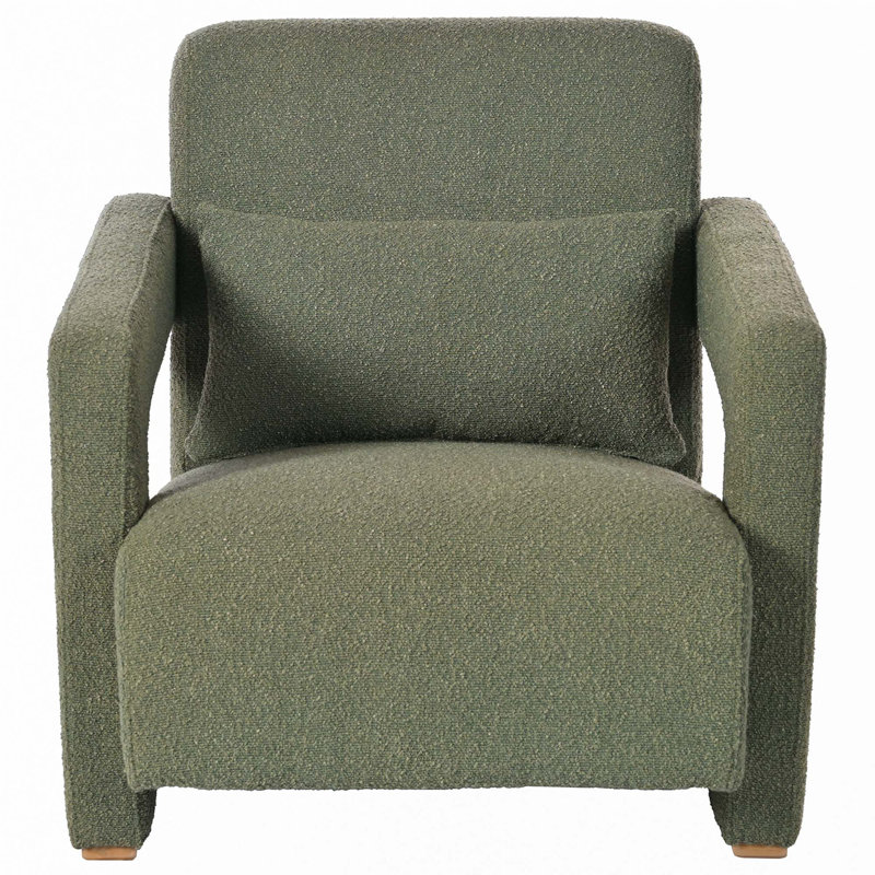Upholstered Accent Chair, Green