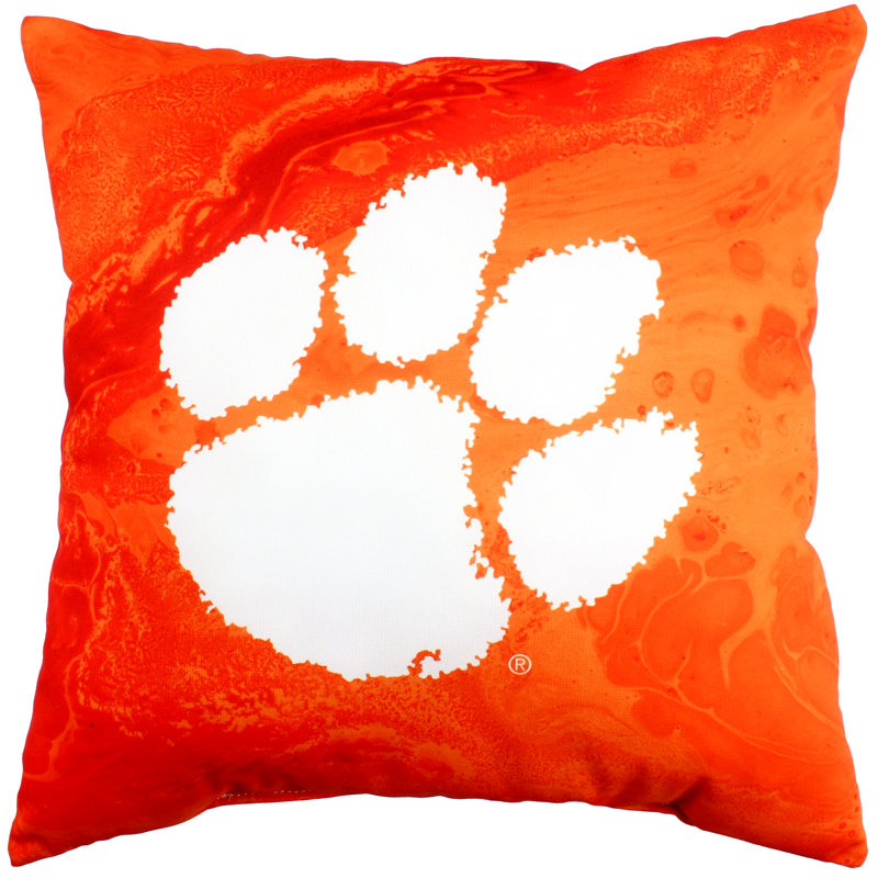 NCAA Reversible Throw Pillow, Clemson Tigers