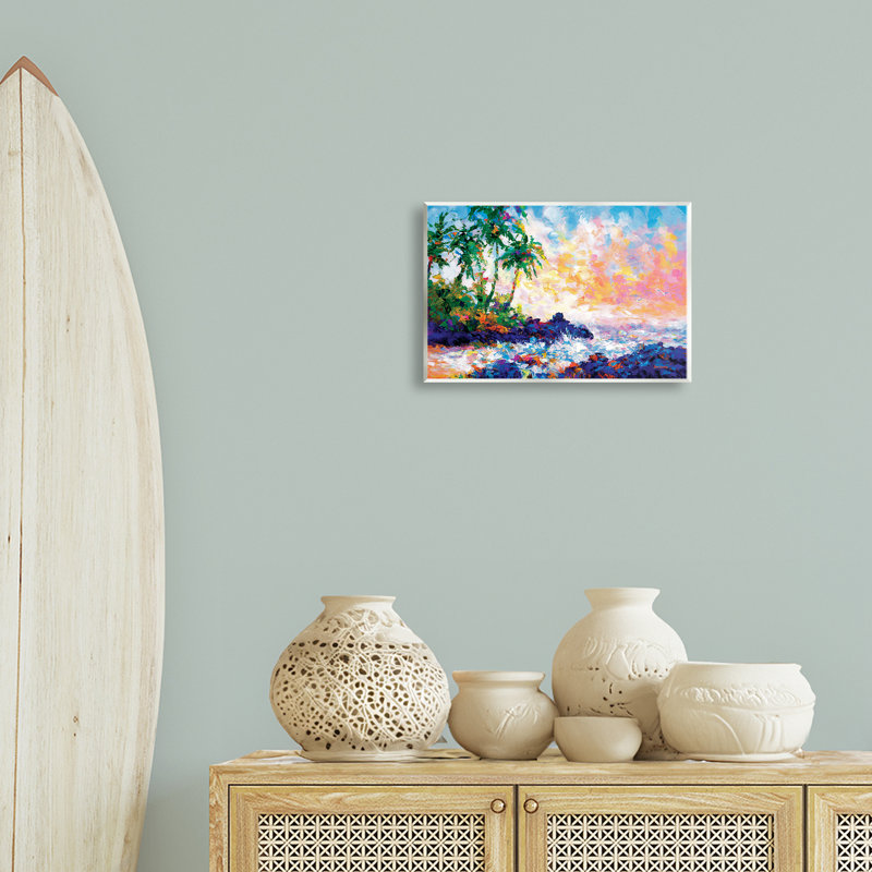 «Waves on Tropical Beach» par Leon Devenice, H 10 po x l 15 po