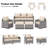 Mecayla 7-Person Wicker Patio Conversation Set with Cushions -1403709771