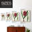 AntiqueFloralFolioV Framed Print - Solid Wood